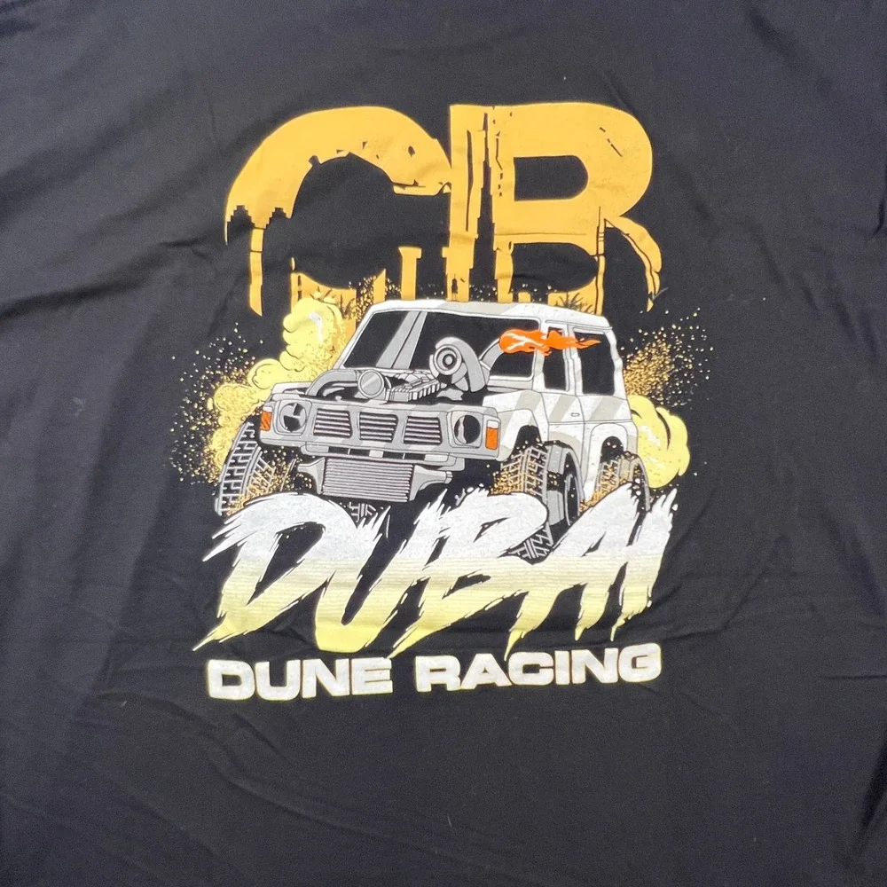 Next Level CB Dubai Dune Racing T-Shirt Mens XXL Black Graphic Tee Off-Road UAE